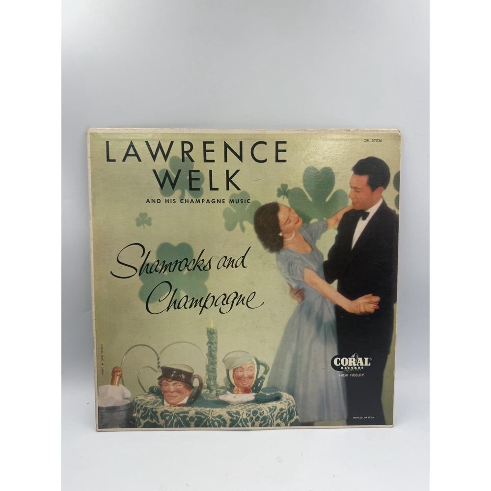 LAWRENCE WELK - Shamrocks and Champagne 1956 Coral Records Vinyl Instrumental LP